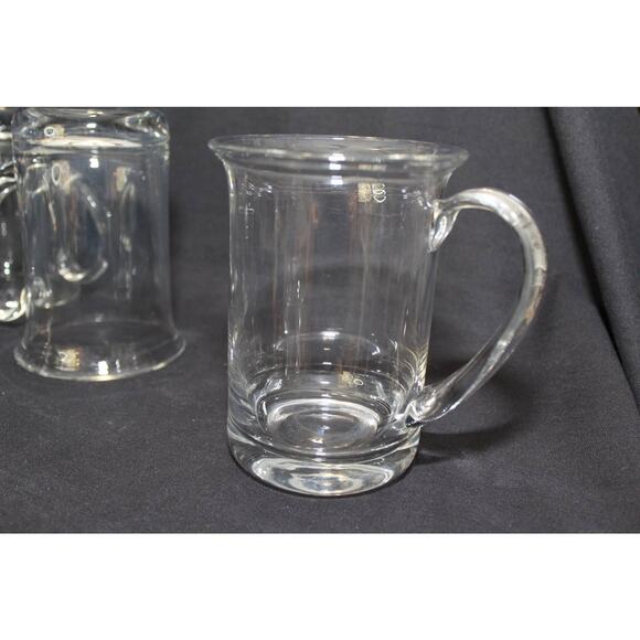 RARE Vintage Set of 6 Holmegaard Glass Beer Mugs Glasses by Michael Bang - Picture 4 of 7